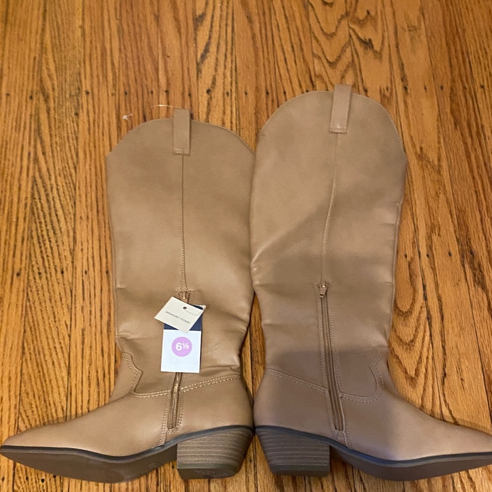 Universal Thread Tan Over the Knee Boots - Picture 2 of 5